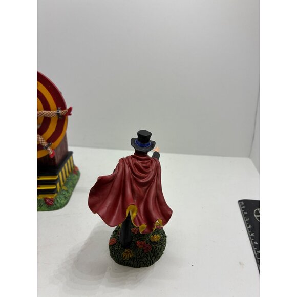 Dept 56 Halloween Magician & Target Lady Electric Animated Display Figurine Set - Picture 3 of 12